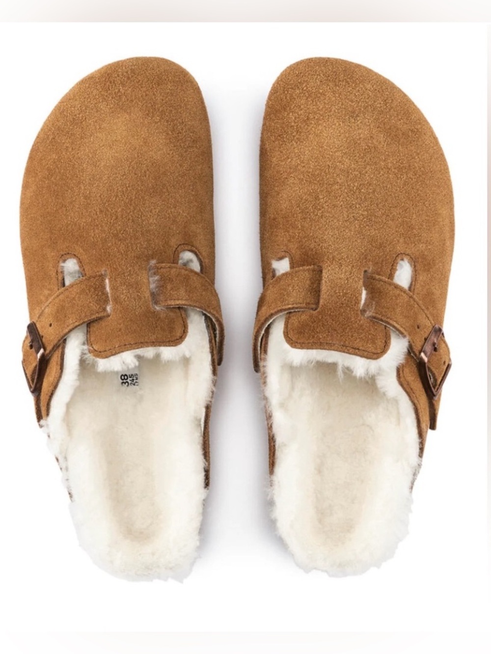 Birkenstock Boston Shearling Clog Size 9 Mink Brown